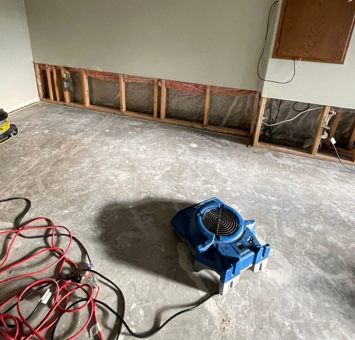 Water Damage Airing Out